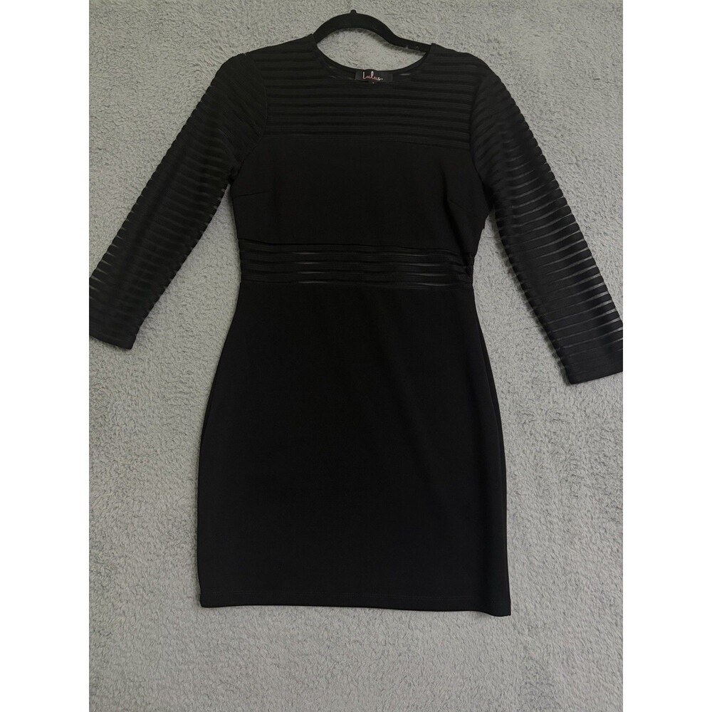 Lulu’s ‘Perfect Mesh Black Bodycon’ Dress Size Small - Picture 3 of 11